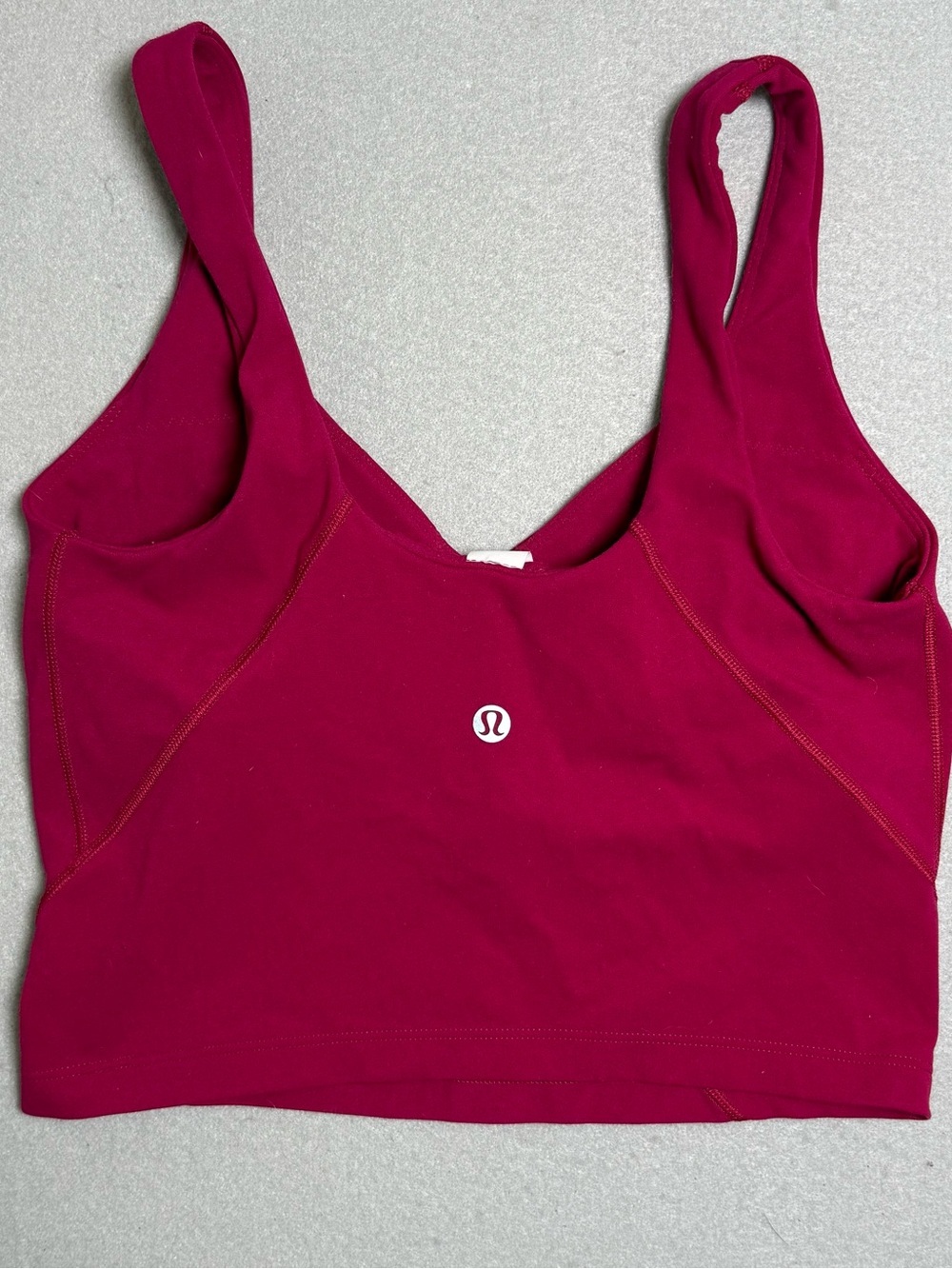Lululemon Athletica Sports Bra Size 4 Pink Magenta Pullover Lightweight Yoga EUC - Picture 1 of 4